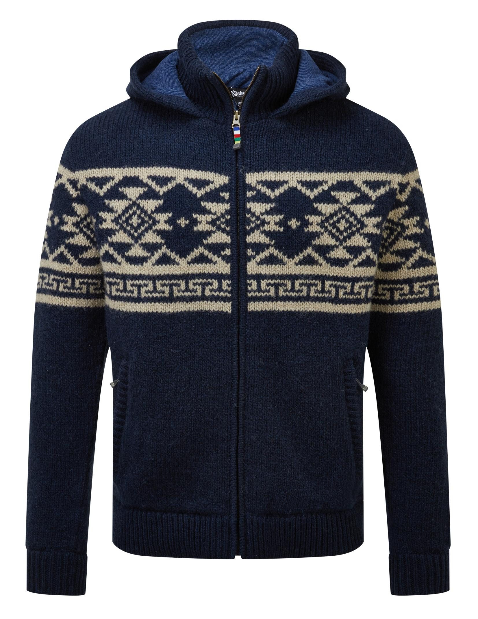 Sherpa Kapuzenstrickjacke Sherpa Herren Kirtipur Strickjacke