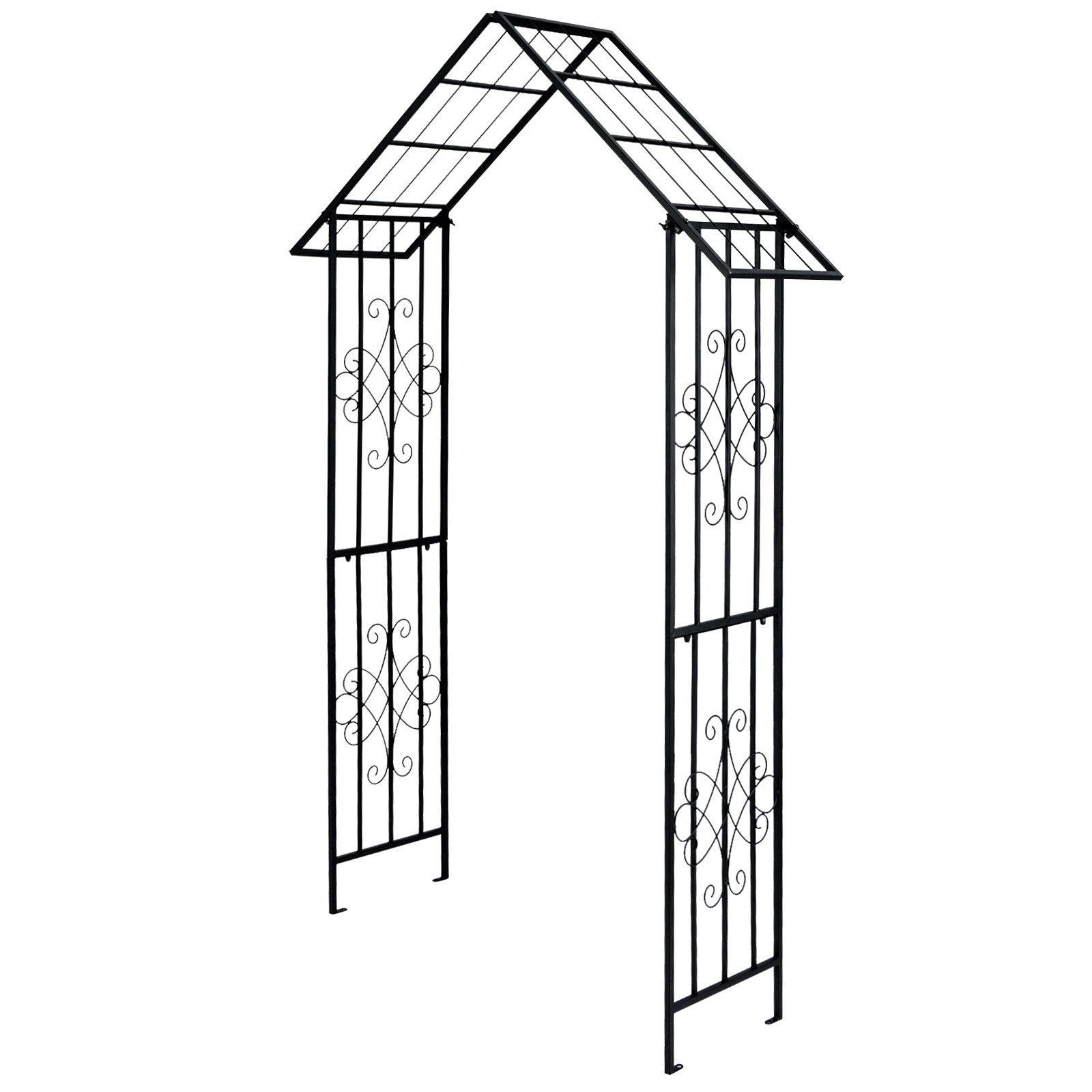 COSTWAY Rosenbogen, Rankhilfe, für Kletterpflanzen, 140x40x223 günstig online kaufen