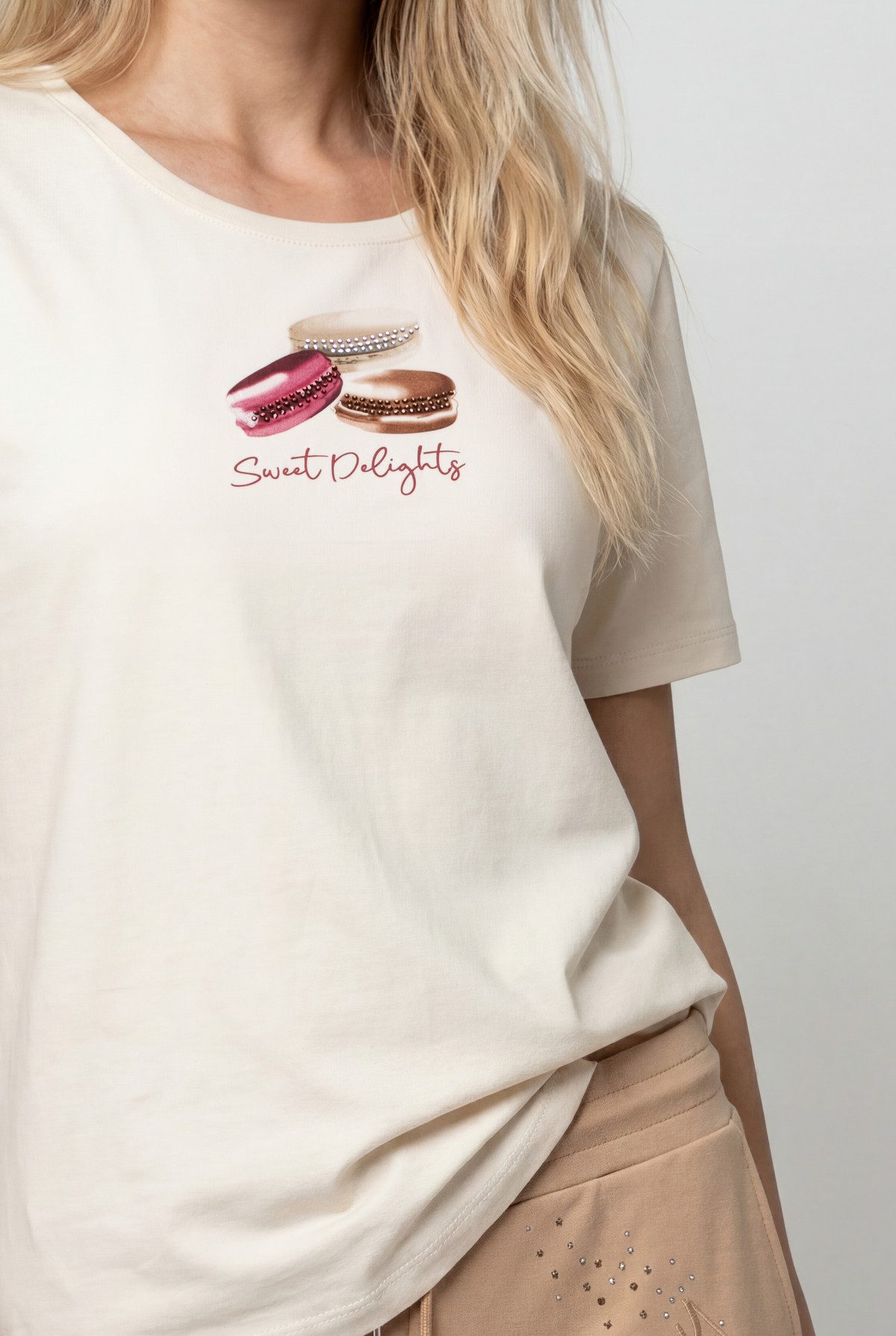 Monari T-Shirt Shirt Macarons Regular fit mit Rundhalsausschnitt