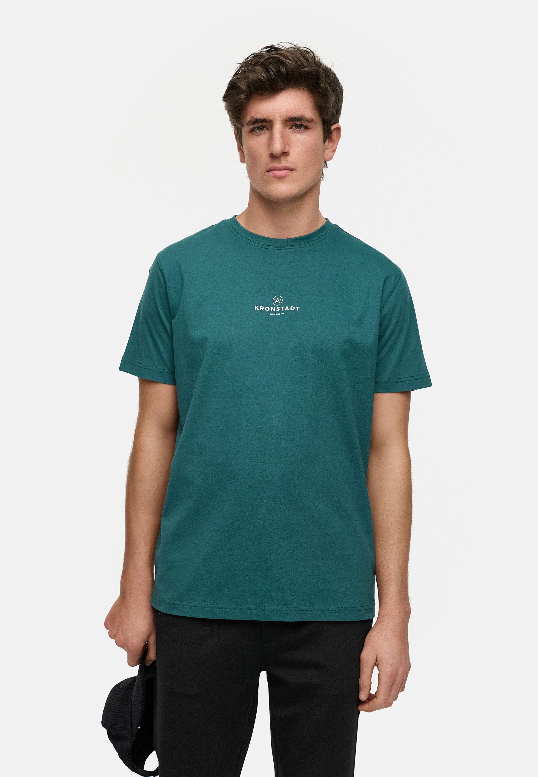 Kronstadt T-Shirt Herren KSConrad Shirt Tee Herrenshirt Organic T-Shirt mit Rundhals-Ausschnitt aus 100% Bio-Baumwolle