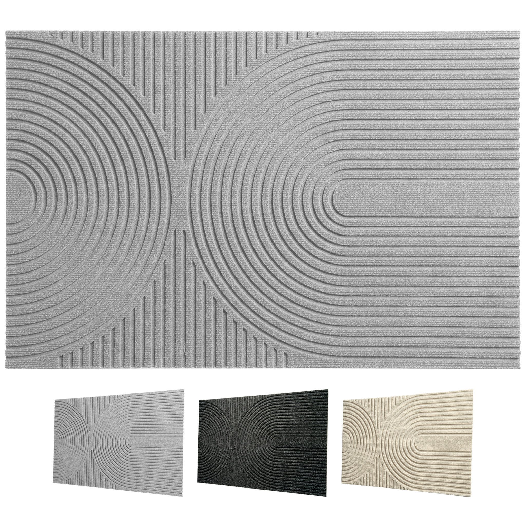 Floordirekt Fußmatte Schmutzfangmatte Circa waschbar für Innen & Außen rutschfeste Türmatte, pflegeleicht und bei 30 °C maschinenwaschbar
