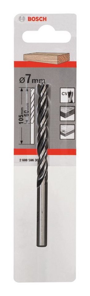 Thumbnail - BOSCH Holzbohrer, Standard Holzspiralbohrer - 7 x 69 x 109 x 7 mm - 1er-Pack