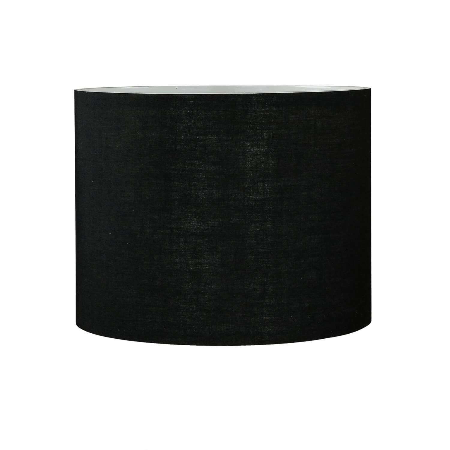 Licht-Erlebnisse Лампыschirm BASIC, Stoffschirm mit Klettverschluss Ø25cm Adapter für E14 E27 Schwarz