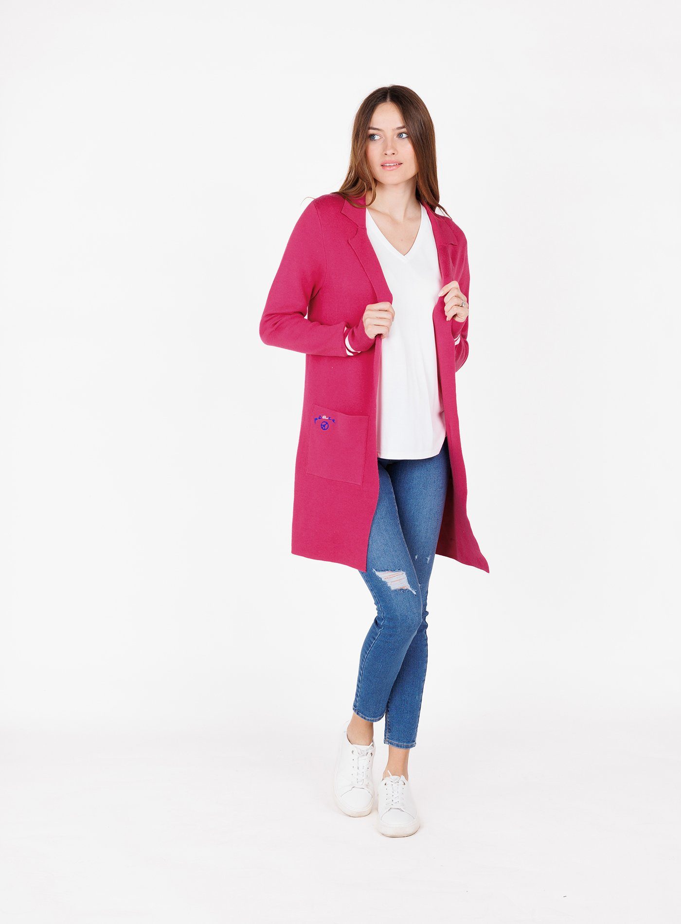 Key Largo Longstrickjacke WKN COLLEGE jacket günstig online kaufen