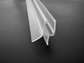 Kristhal Dusch- & Baddesign Duschdichtung Schleiflippendichtung mit Abtropfleiste u. Schleiflippe unten, L: 75 cm