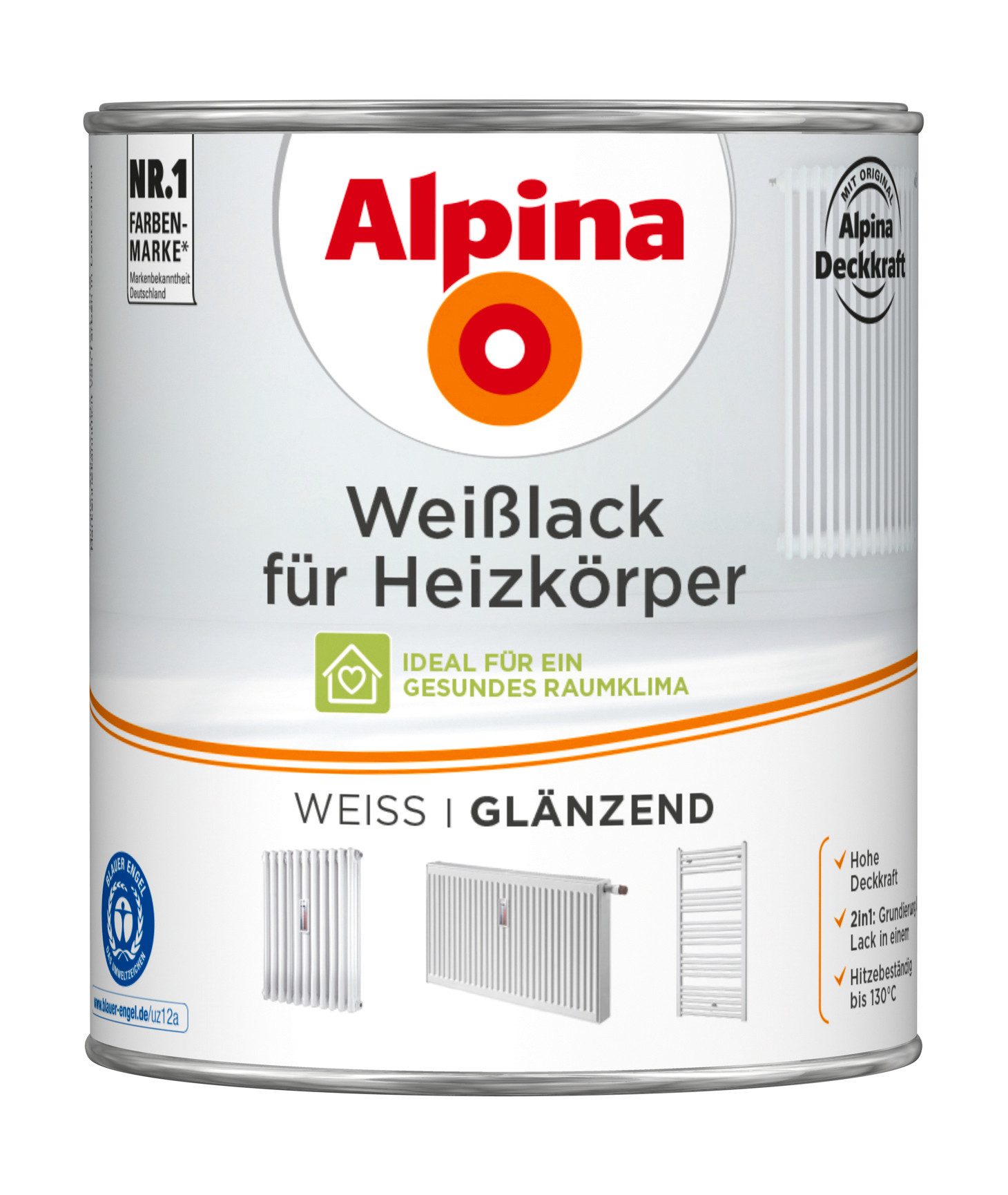 Alpina Heizkörperlack Weißlack für Heizkörper