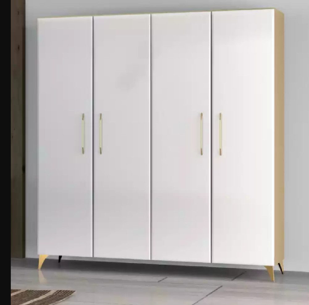 Xlmoebel Kleiderschrank Sechstüriger Kleiderschrank aus Holz in zeitlosem Design (1-St., Kleiderschrank) Hergestellt in Italia