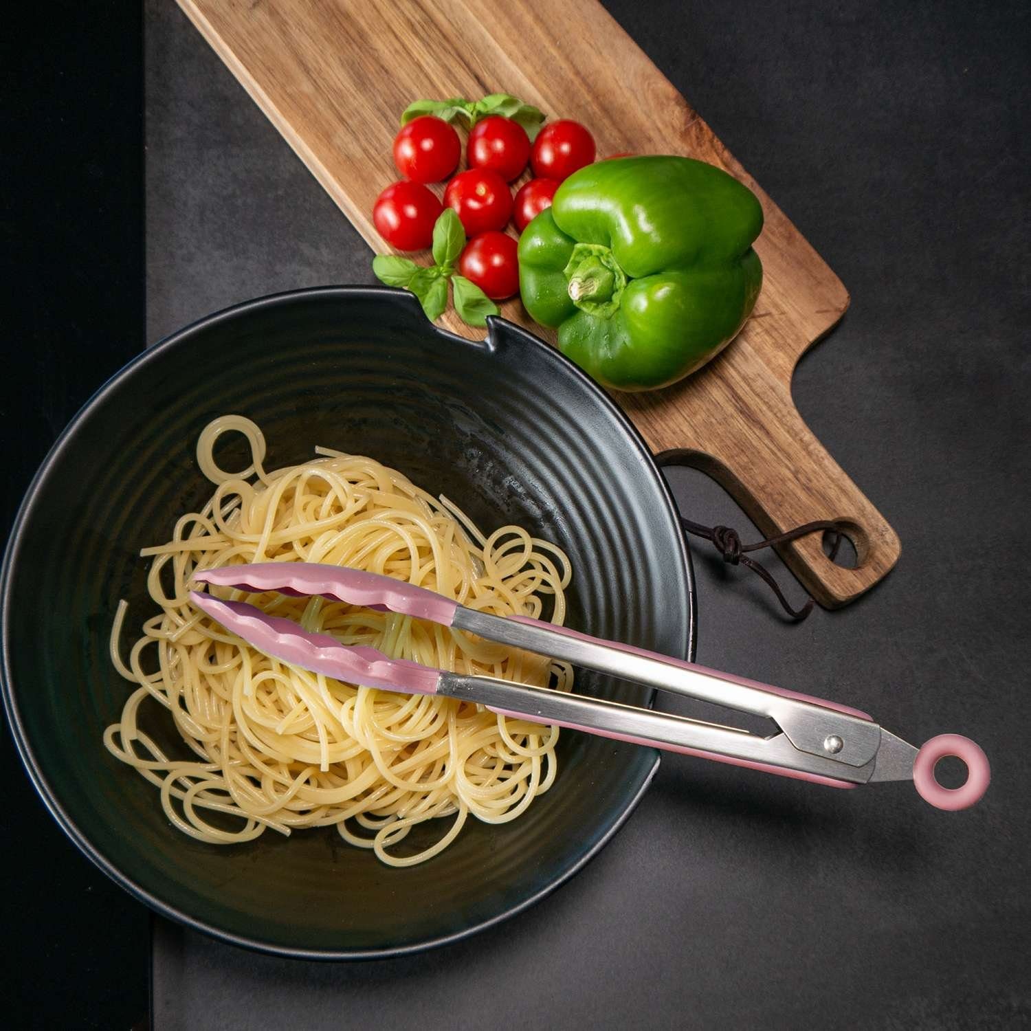 Intirilife Kochbesteck-Set (Set, 12-tlg., Set), Küchenutensilien Set Zange Schneebesen Pfannenwender Schöpfkelle