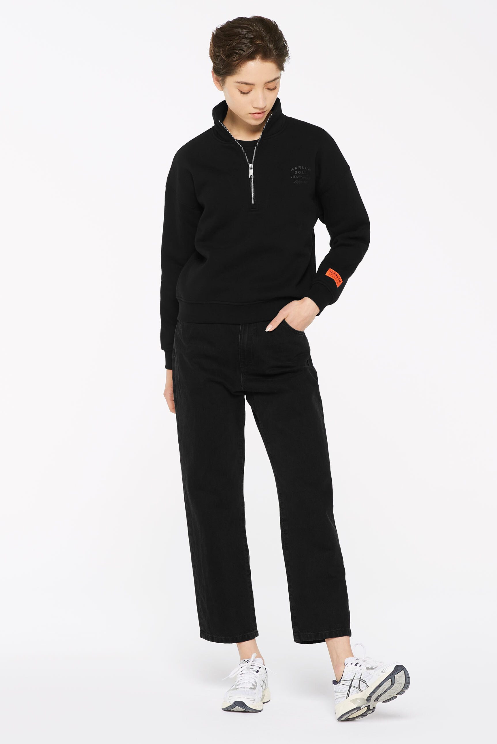 Harlem Soul Sweater mit überschnittenen Schultern