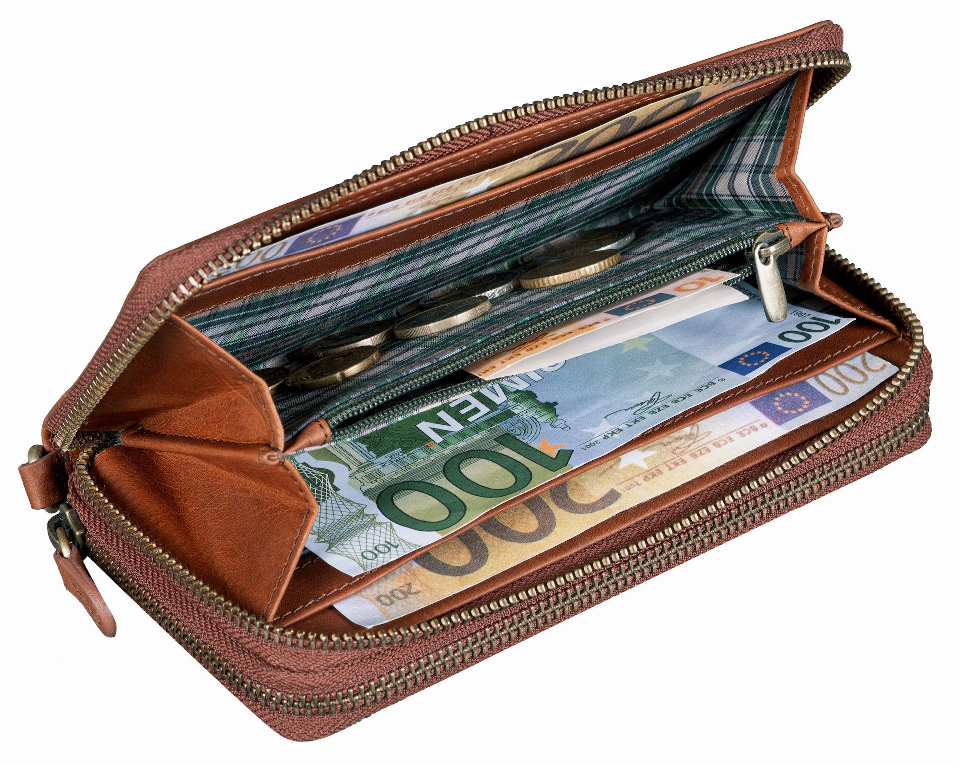 Benthill Geldbörse Damen Echt Leder Gross RFID Portemonnaie Groß XXL mit viel Platz, RFID-Schutz Kartenfächer Münzfach Reißverschlussfach – Bild 4 von 5