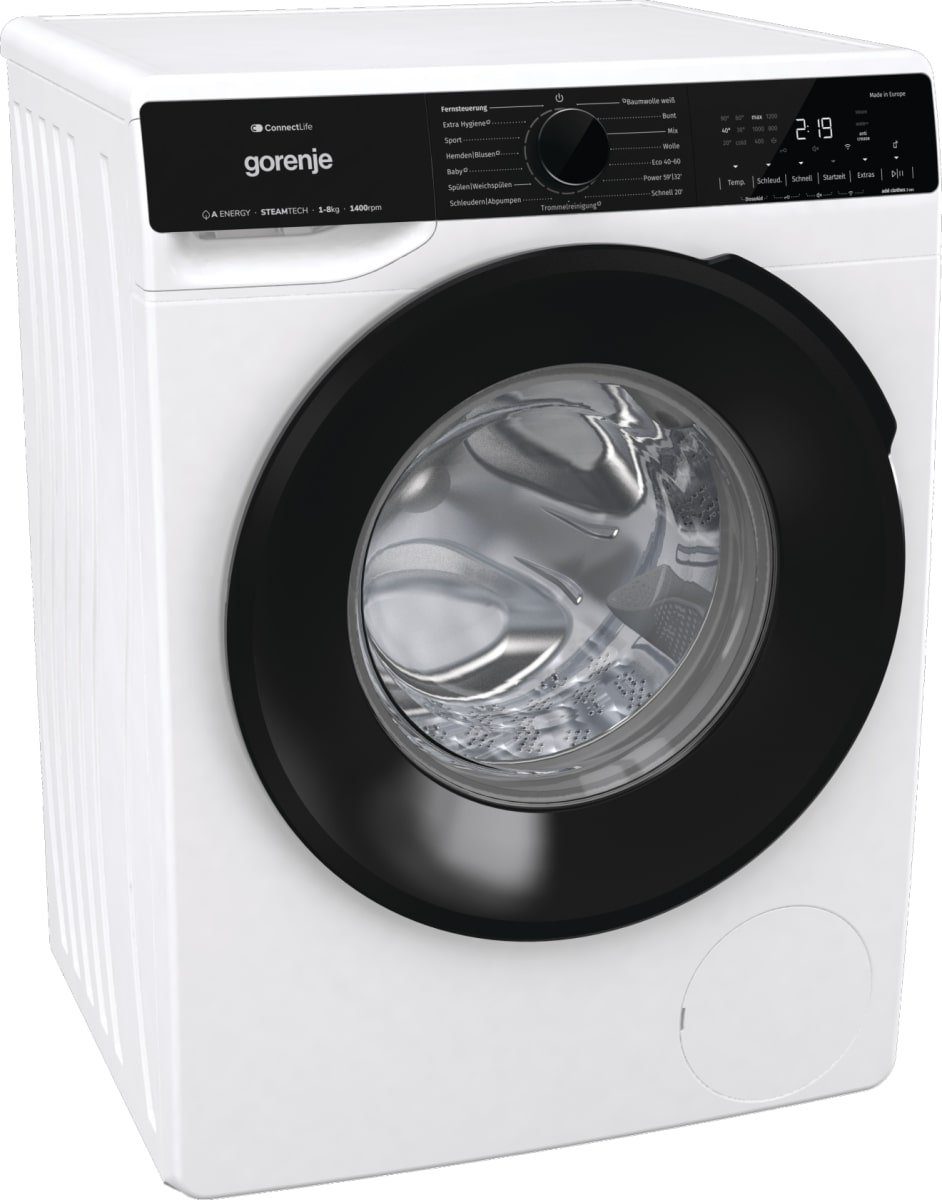 GORENJE Waschmaschine A Frontlader W1PNA84ATSWIFI3 EEK: freistehend kg 8 WiFi