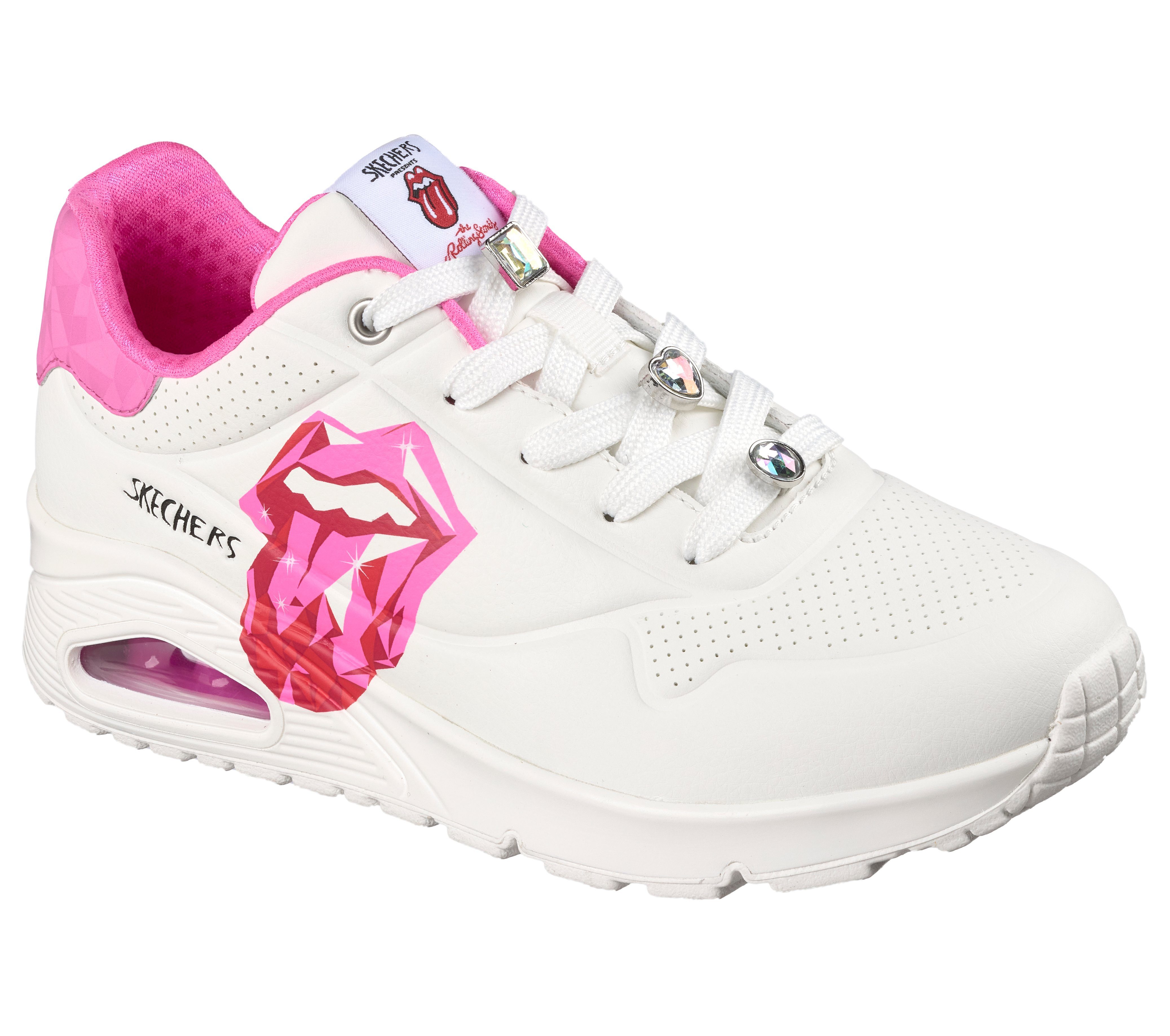 Skechers UNO-DIAMOND STONES Sneaker Trendsneaker, Halbschuh, Schnürschuh mit Schmuckelemente