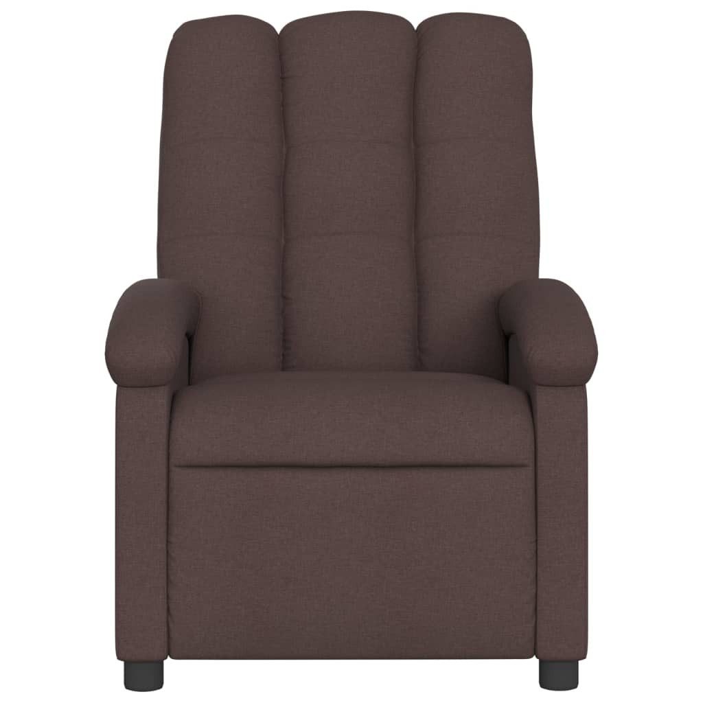 vidaXL Sessel Relaxsessel Dunkelbraun Stoff (1-St)