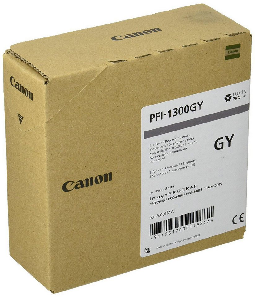 Thumbnail - Canon Canon PFI-1300GY Druckerpatrone grau Tintenpatrone
