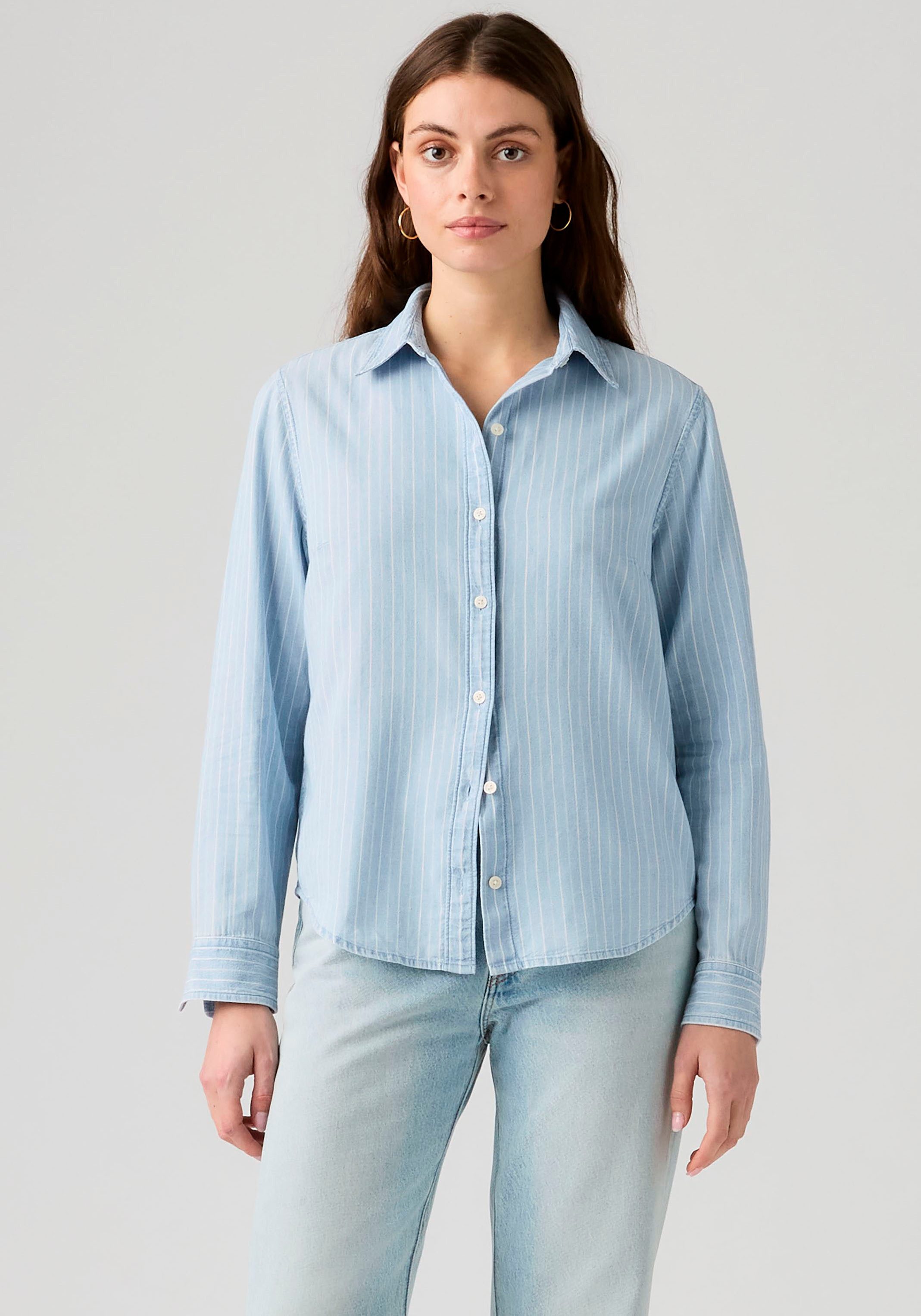 Levi's® Hemdbluse CARLILE CLASSIC POPLIN SHIRT Klassischer Hemdblusenkragen