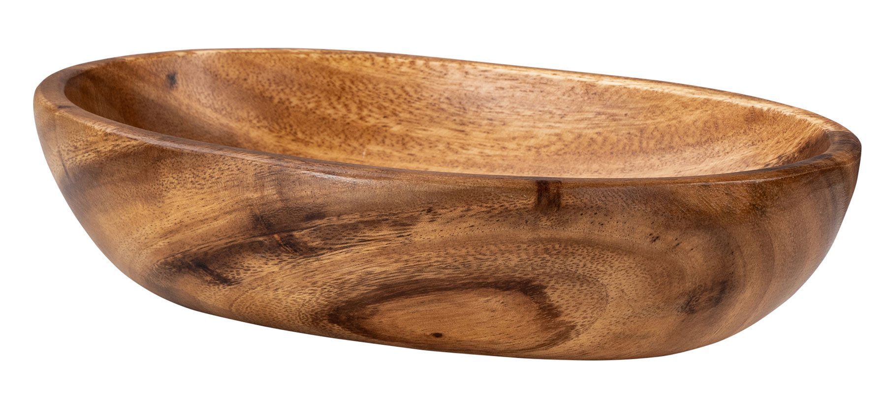 Levandeo® Dekoschale, Holzschale Schüssel Akazie 25x15cm oval Schale Obstsc günstig online kaufen