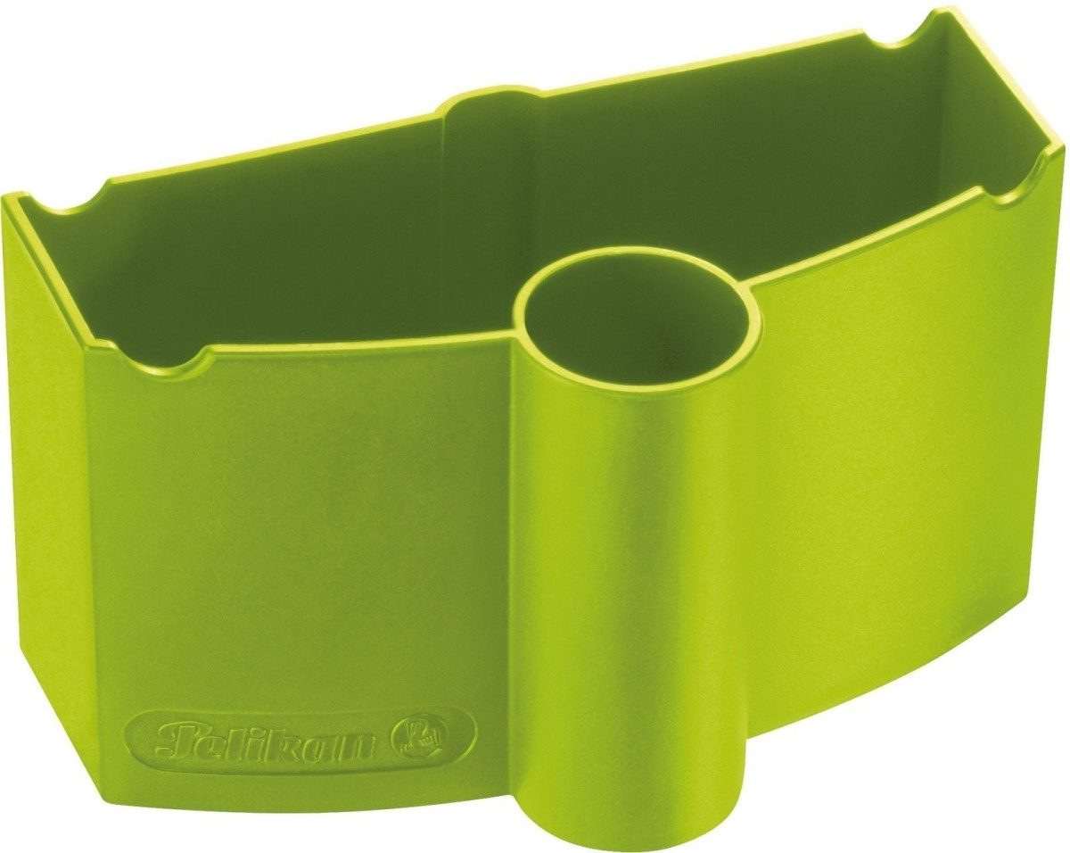 Pelikan Malbecher Wasserbecher mit Pinselhalter 6,2x6,4x10,7 grün