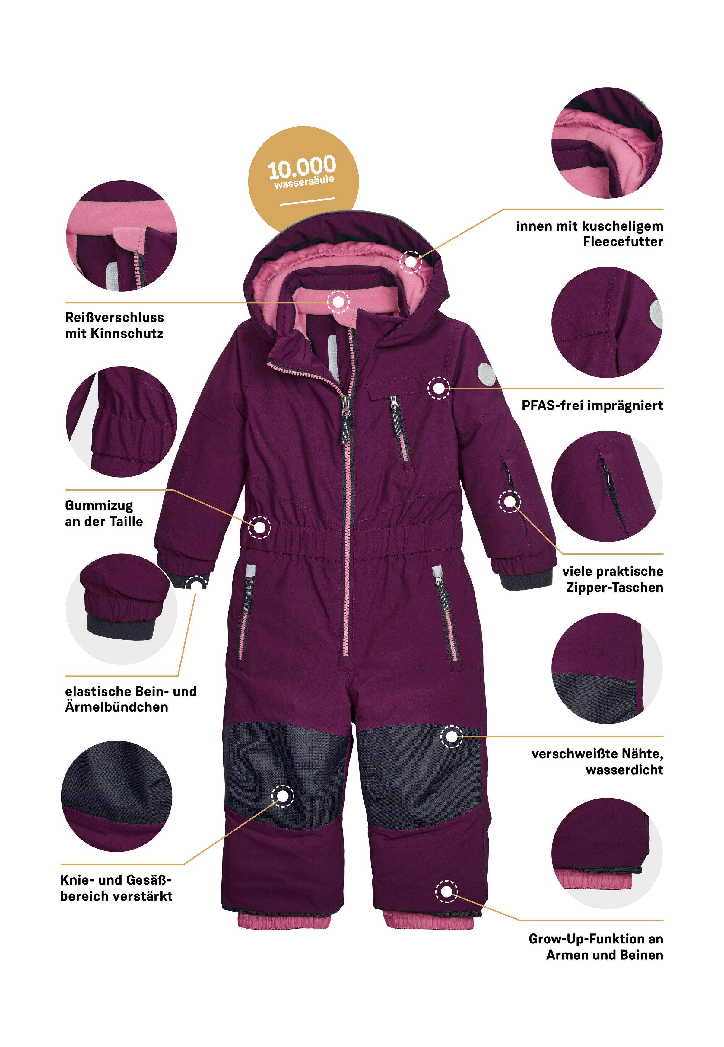 first instinct by killtec Overall FISW 46 MNS ONPC Wind- u wasserdichter Schneeanzug mit verlängerbaren Armen und Beinen