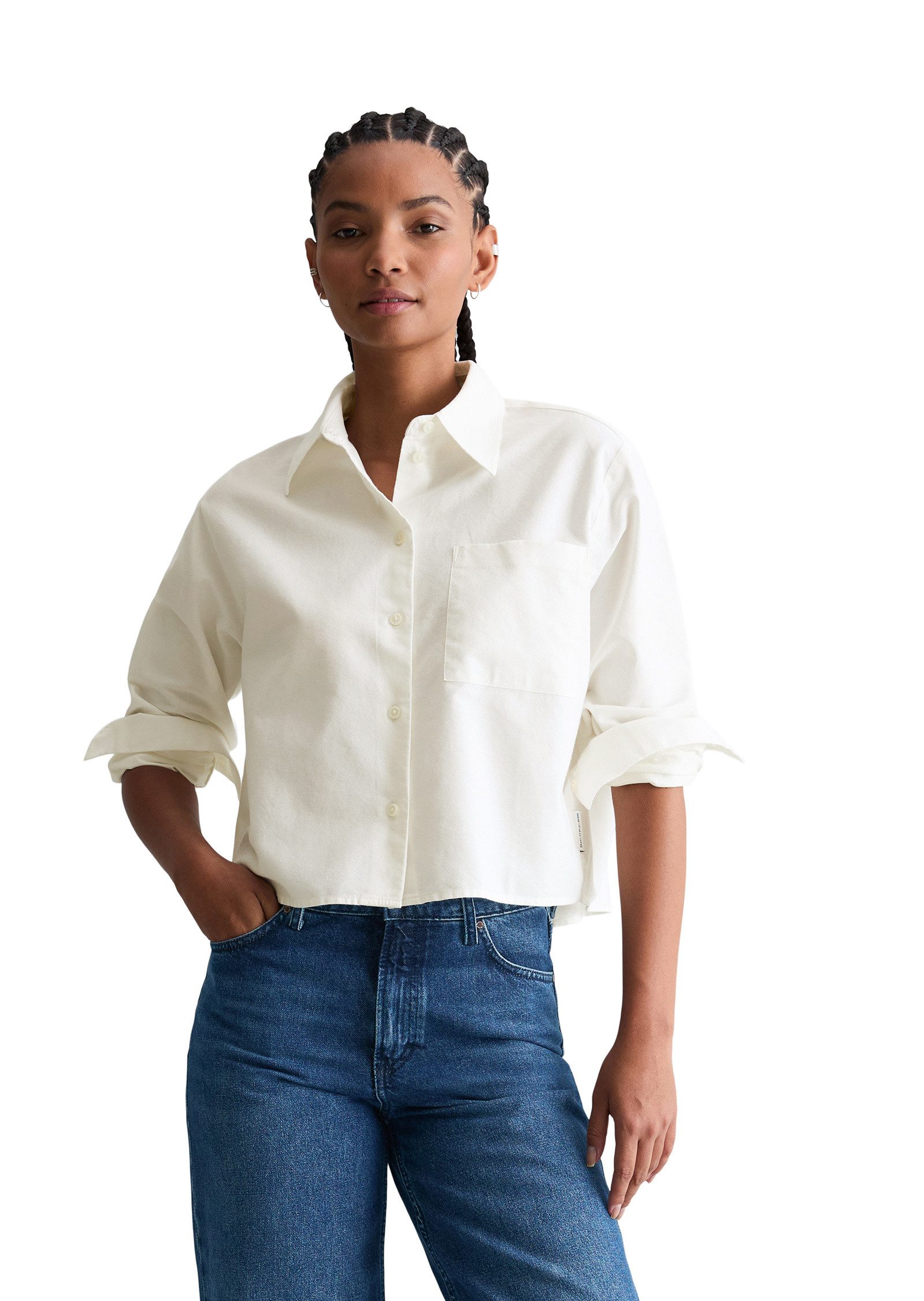 Marc O'Polo DENIM Langarmbluse aus Organic Cotton