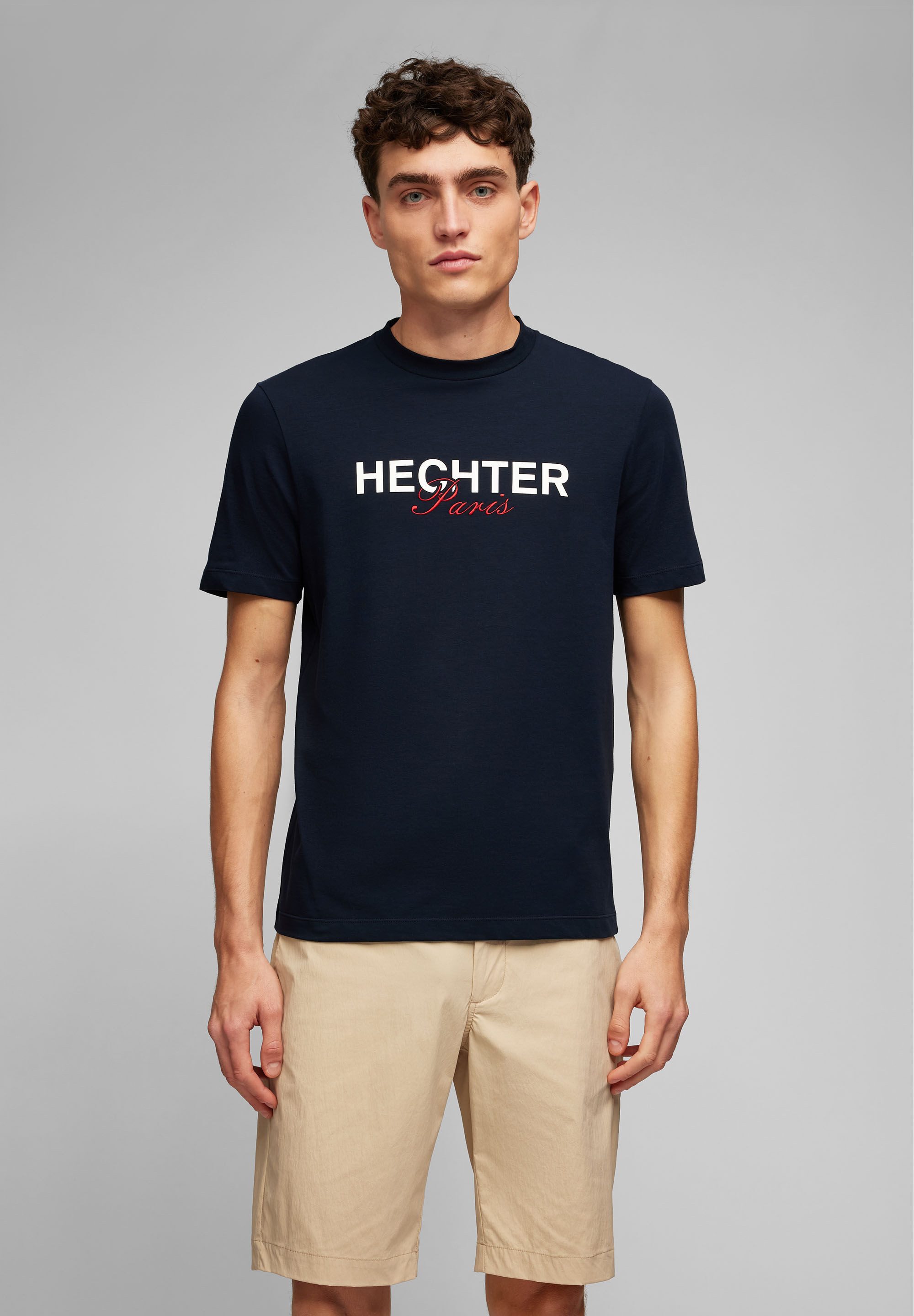HECHTER PARIS T-Shirt (1-tlg) aus Baumwoll-Mix