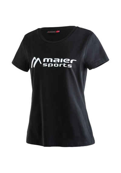 Maier Sports Funktionsshirt MS Tee W Vielseitiges Rundhalsshirt aus elastischem Material