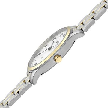 Selva Technik Quarzuhr SELVA Quarz-Armbanduhr mit Edelstahlband Zifferblatt schwarz Ø 39mm