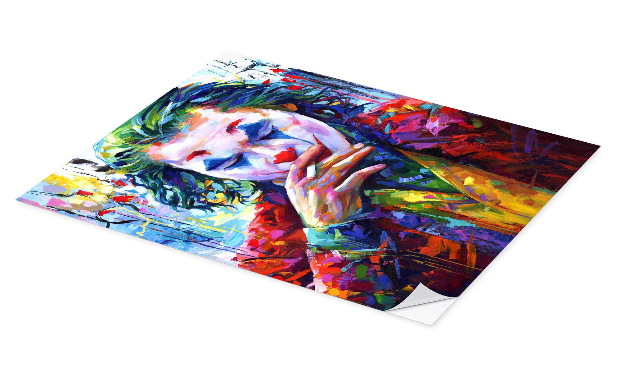 Posterlounge Wandbild Smoking Joker Pop Art, Leon Devenice, erhältlich als günstig online kaufen