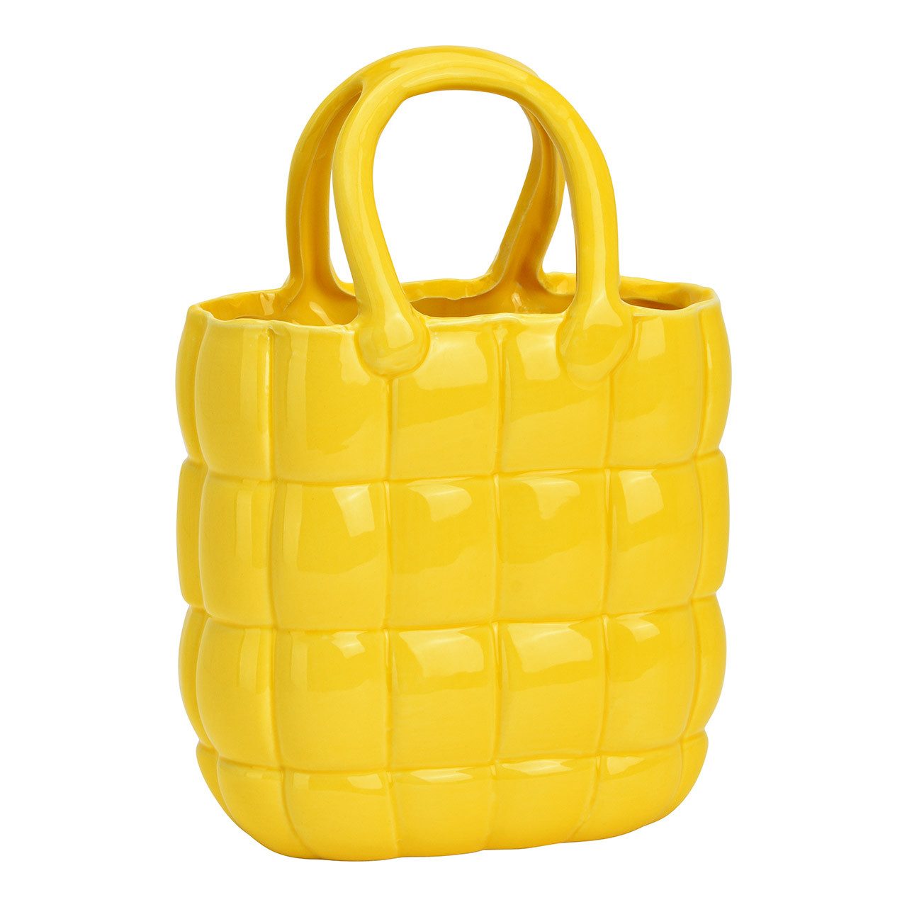 Wurm Dekovase Vase Handtasche, aus Keramik, Gelb, 10045540 (1 St)