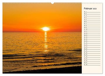 CALVENDO Wandkalender Langeoog Geburtstagskalender (Premium, hochwertiger DIN A2 Wandkalender 2023, Kunstdruck in Hochglanz)