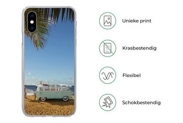MuchoWow Handyhülle Strand - Bus - Surfen, Handyhülle Apple iPhone X/10, Smartphone-Bumper, Print, Handy