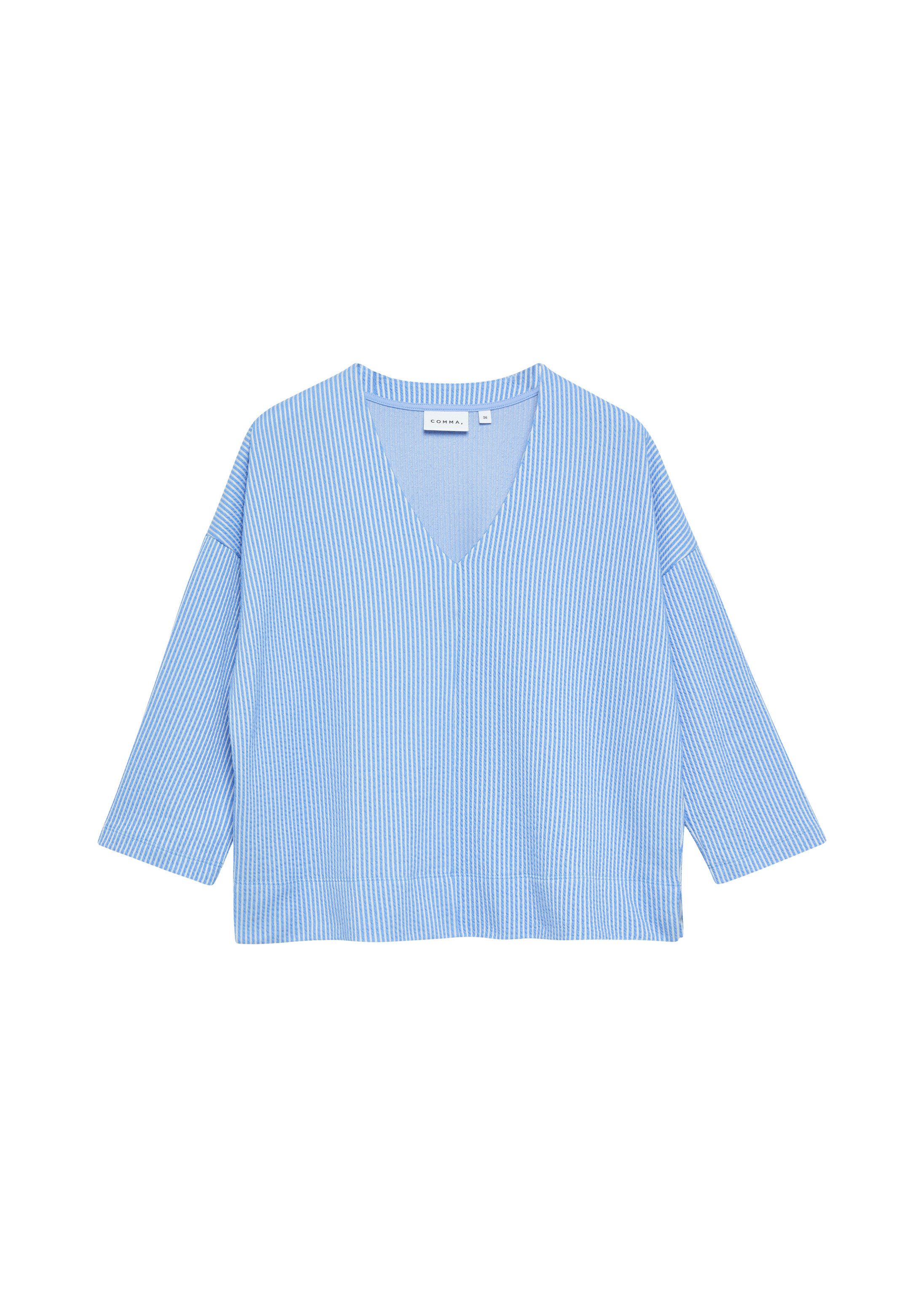 3/4 Arm-Pullover Sweatshirt