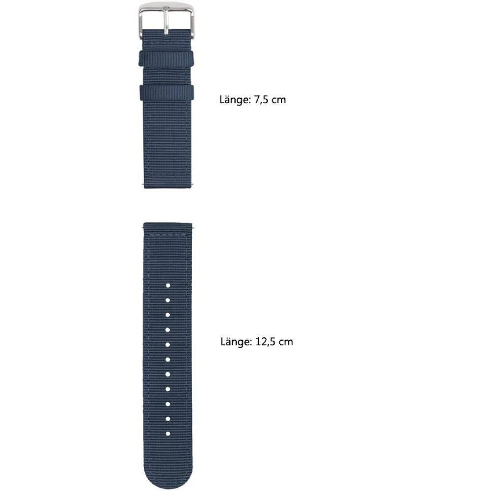Nylon tiefblau(2cm) GelldG Schnellverschluss aus Uhrenarmbänder mit Armband