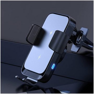 JOEAIS Induktive Ladestation Handyhalterung Auto Lüftung Smartphone Wireless Charger (Mag-Safe-Ladeständer mit QC3.0-Adapter)