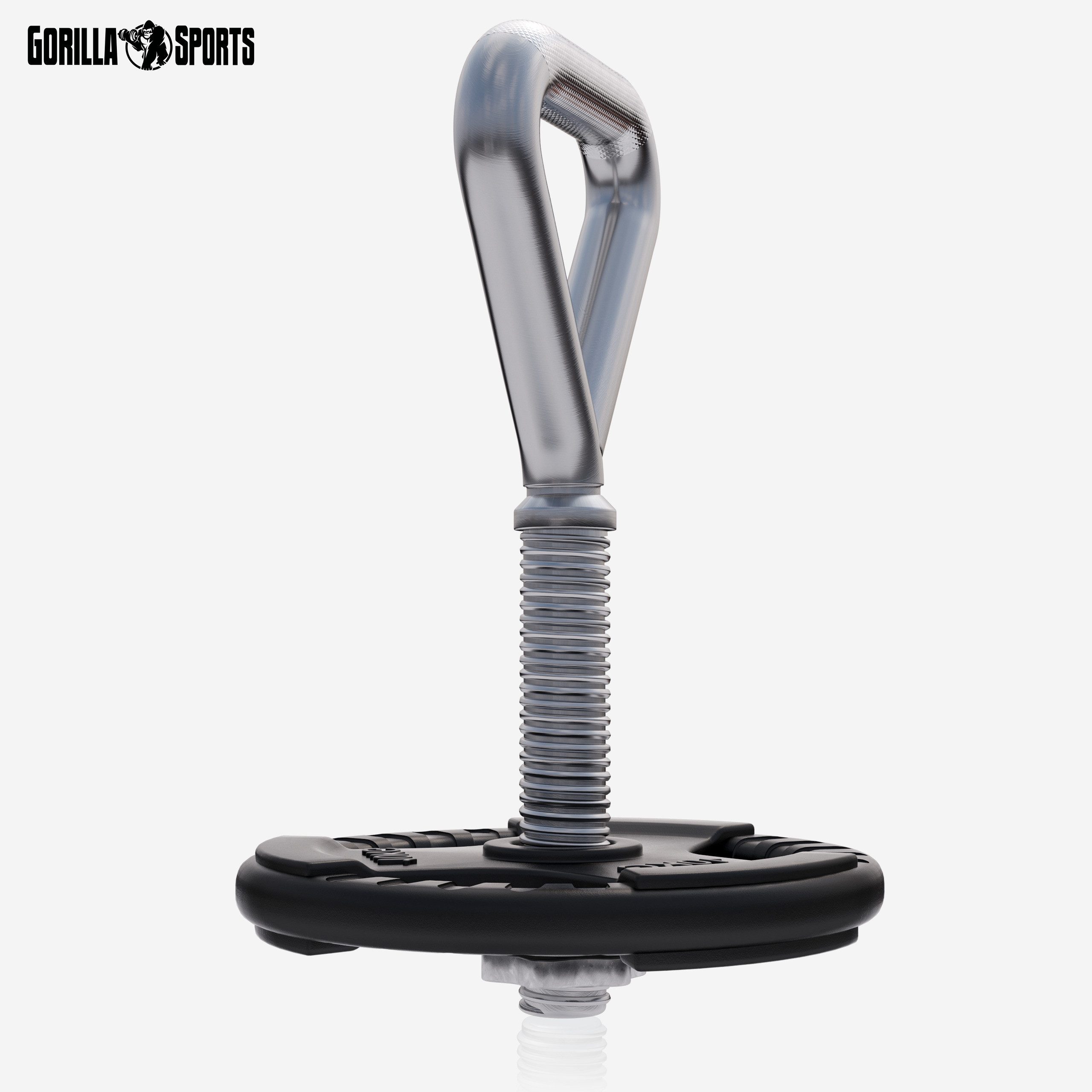 GORILLA SPORTS Kettlebell Verstellbar, für 30mm, inkl.Sternverschluss, bis 50 kg Belastbar
