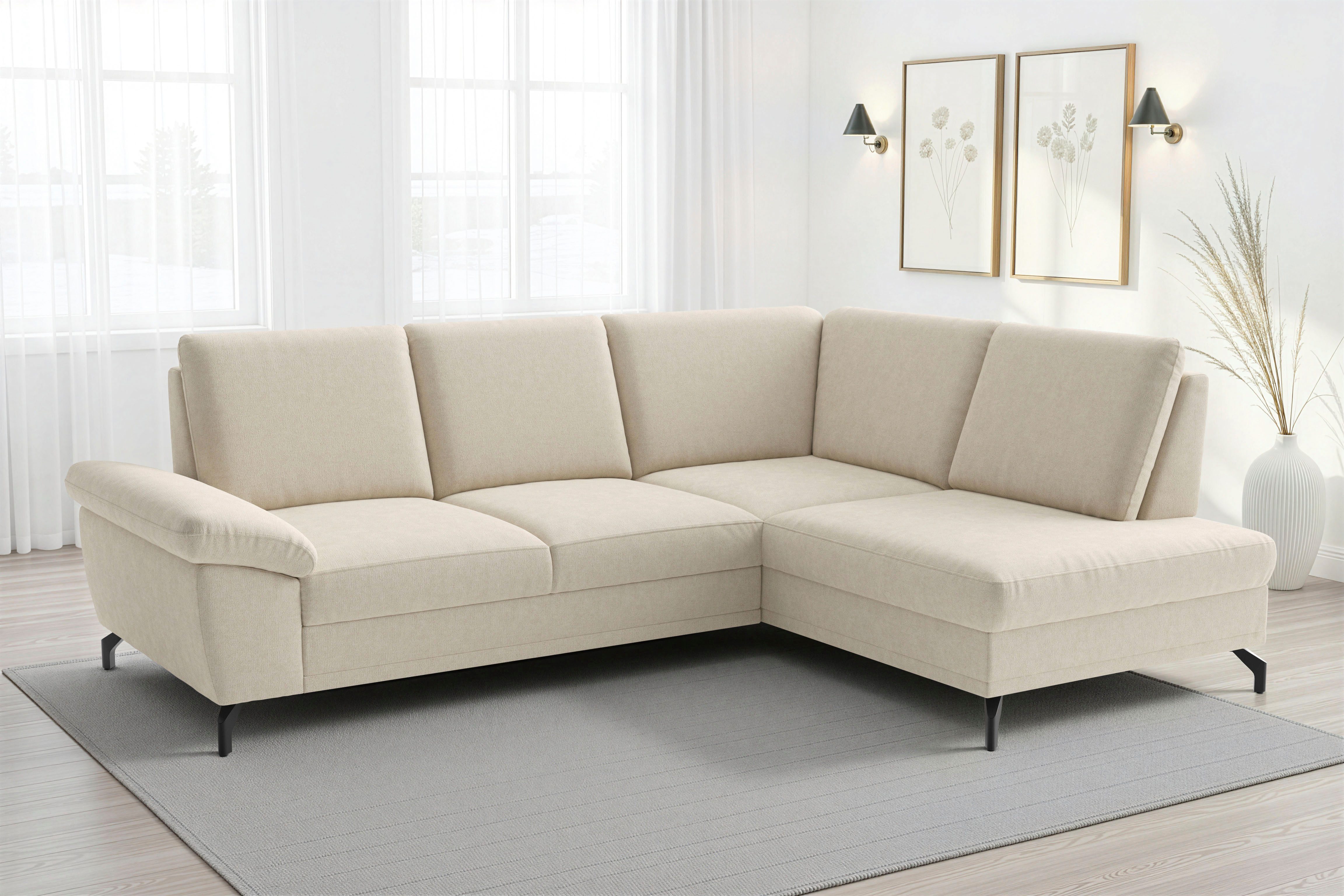 sit&more Ecksofa Chelsea L-Form, B: 264 cm, mit Armteil-& Sitztiefenverstellung, optional Bettfunktion und Bettkasten