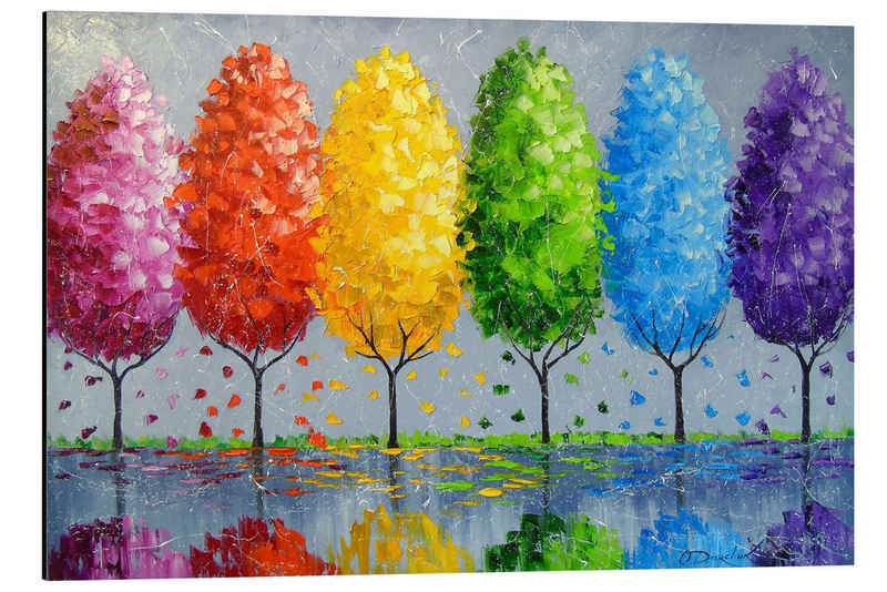 Posterlounge Alu-Dibond-Druck Olha Darchuk, Jeder Baum ist besonders, Malerei
