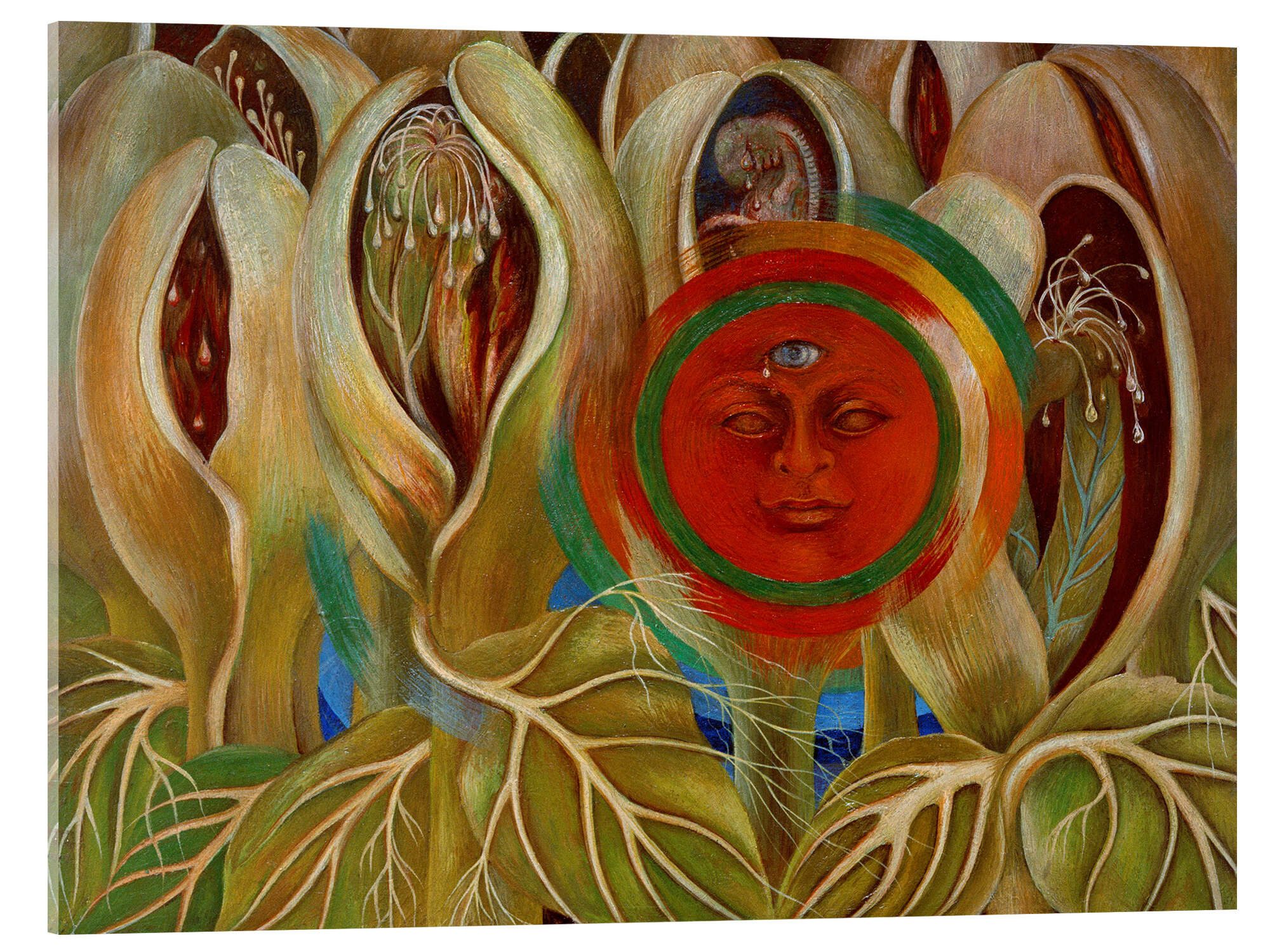 Posterlounge Wandbild Sol y vida (Sonne und Leben), 1947, Frida Kahlo, erhältlich als Poster, Leinwandbild, Wandsticker oder Acrylglasbild