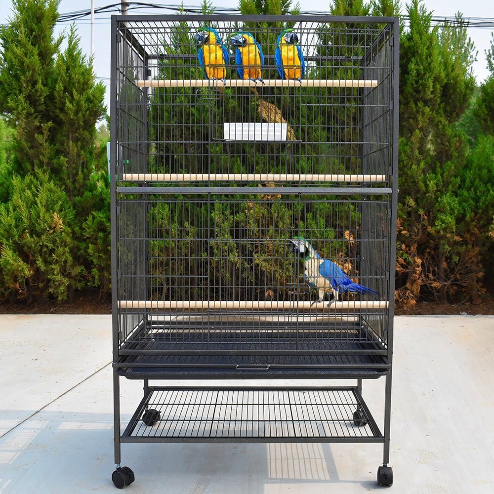 Feel2Home Voliere Vogelvoliere Vogelkäfig Vogelhaus Grau günstig online kaufen