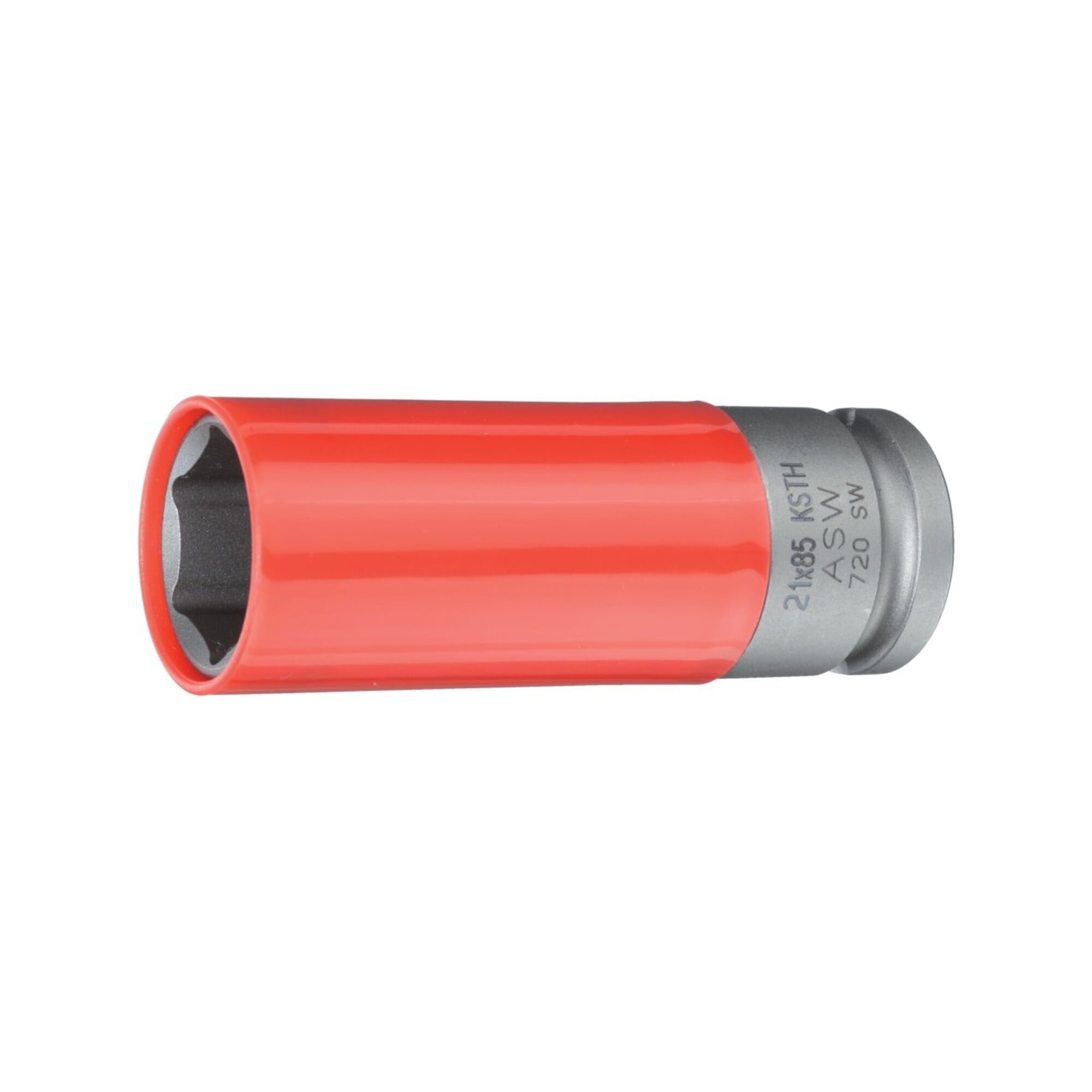 ASW ASW Kraft-Steckschlüsseleinsatz mit Kunststoff-Hülse 1/2" 21x85mm