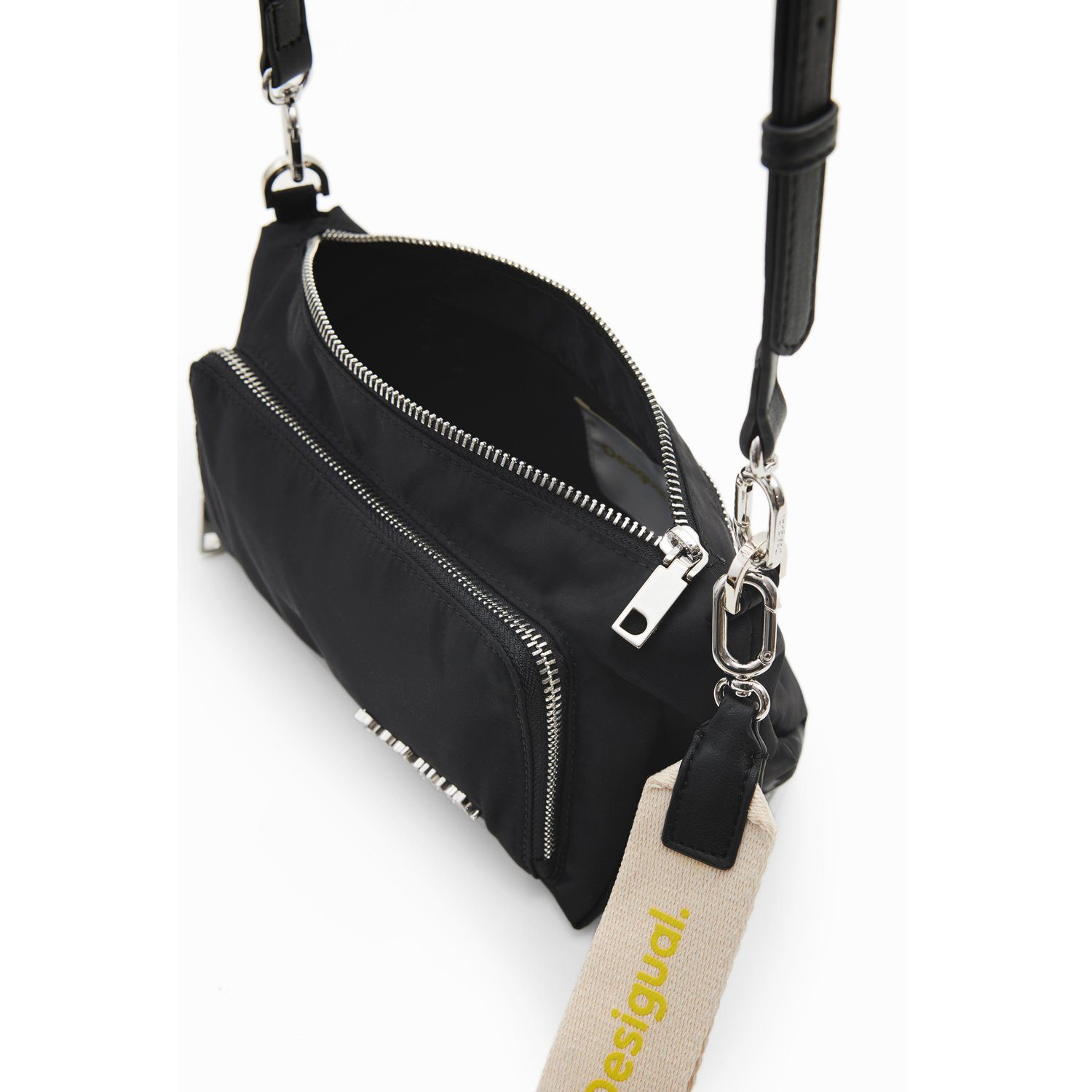 Desigual Umhängetasche Desigual Damen Schultertasche Priori Urus Black (1, 1-tlg., 1)