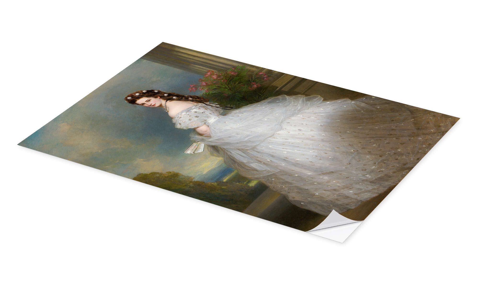 Posterlounge Wandbild Elisabeth von Österreich-Ungarn, Franz Xaver Winterhalter, erhältlich als Poster, Leinwandbild, Wandsticker oder Acrylglasbild