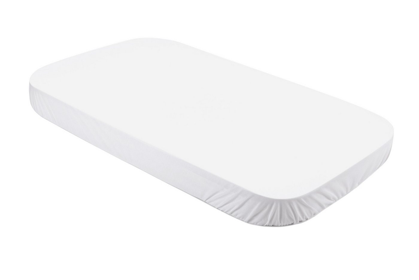 Waldin Spannbettlaken Spannbettlaken groß, für Waldin Babybett 7in1, Weiß, Spannbetttuch