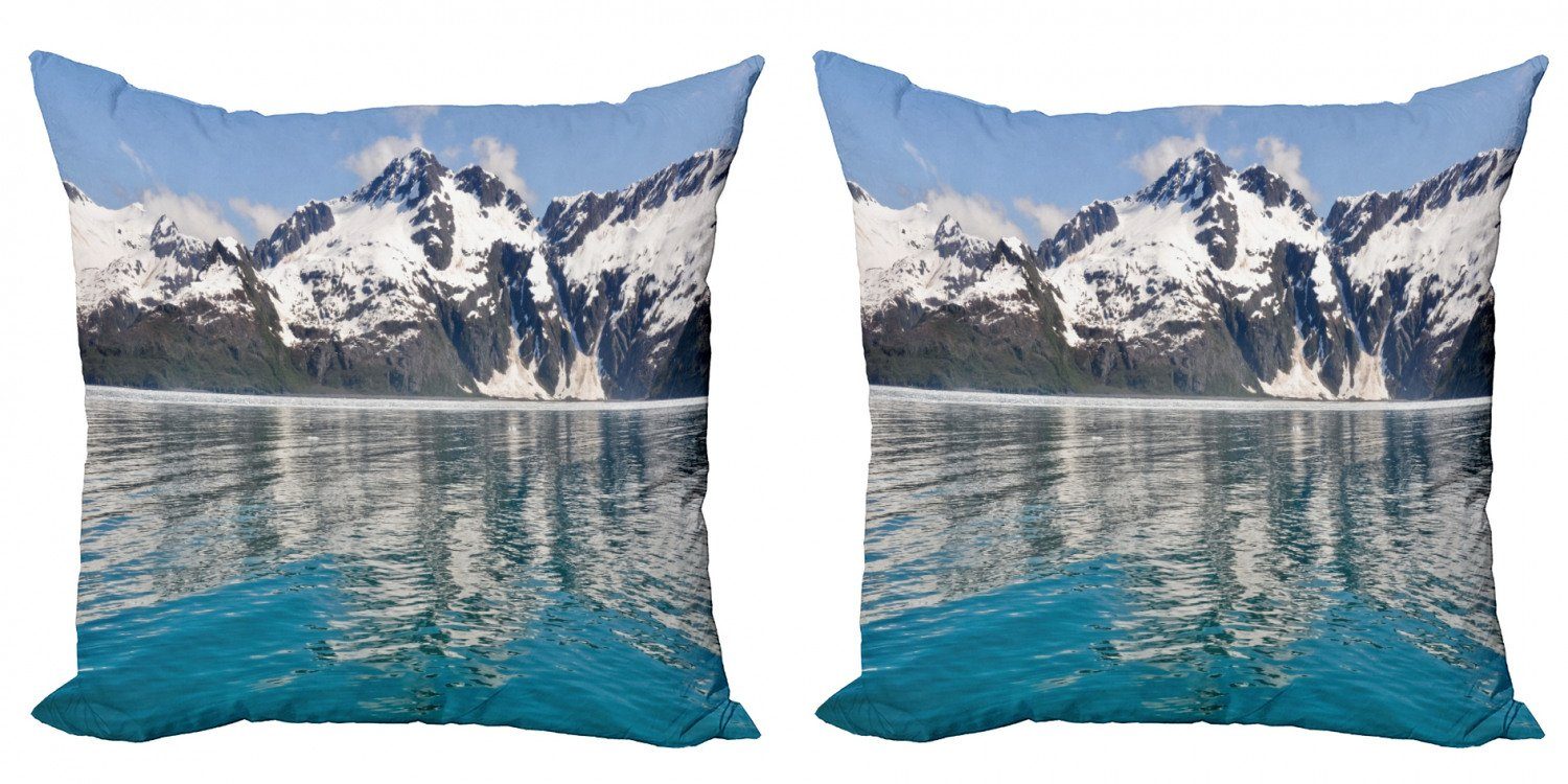 Kissenbezüge Modern Accent Doppelseitiger (2 Kenai Abakuhaus Digitaldruck, Alaska Aialik Stück), Bay Fjords