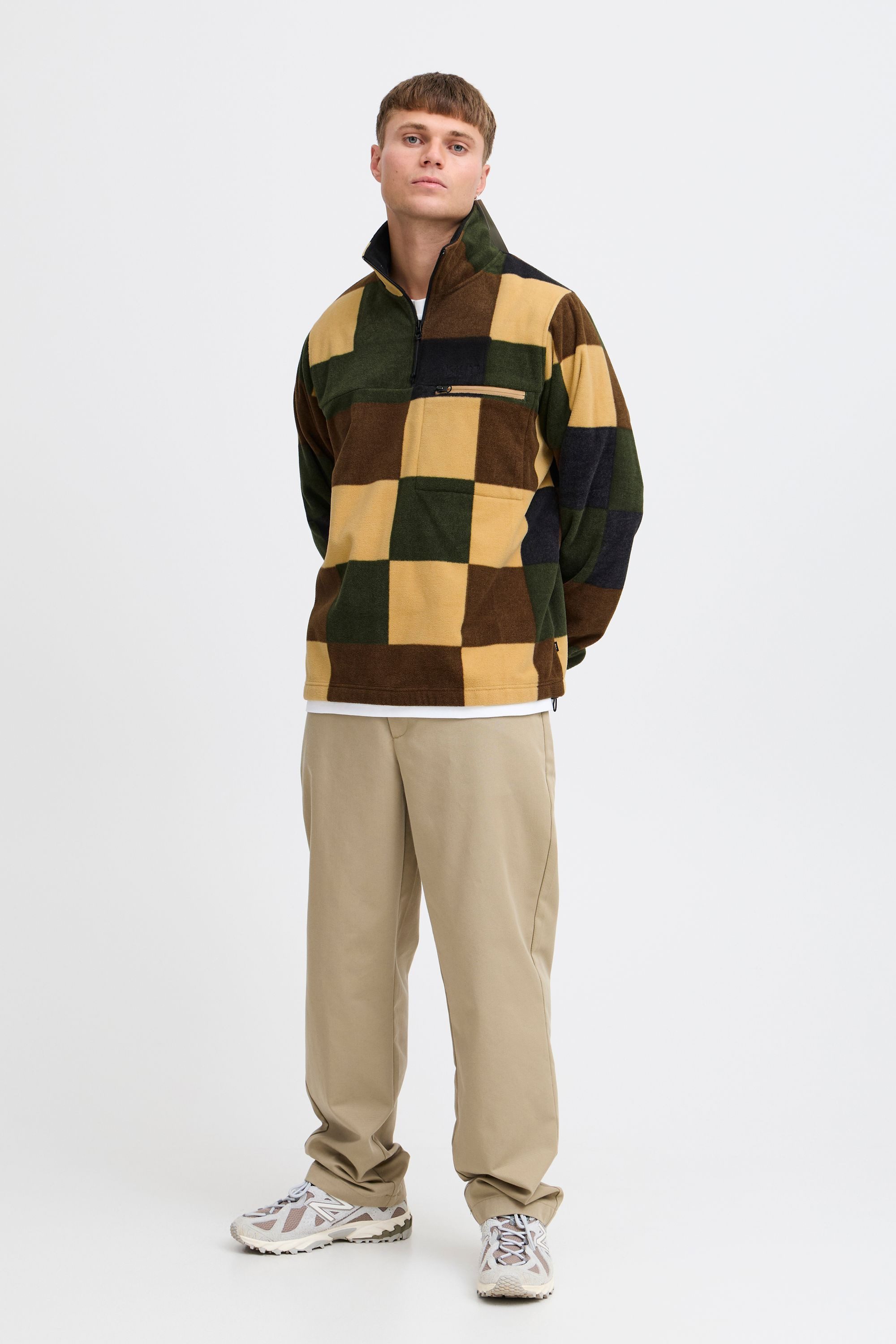 !Solid Troyer SDNobert Gemütliche Halfzip Fleecejacke