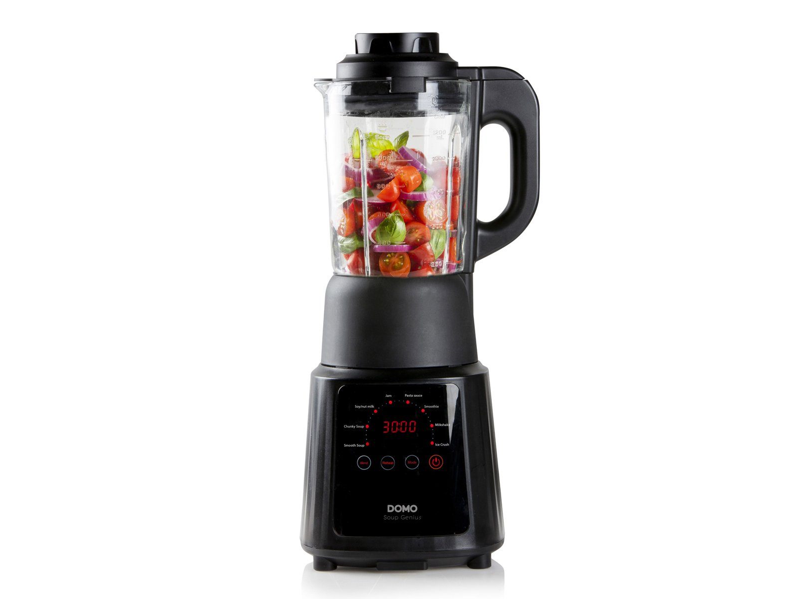 Domo Multikocher, 900 W, Marmeladen & für Suppen-Kocher Smoothiemaker Digitaler Mixer Blender