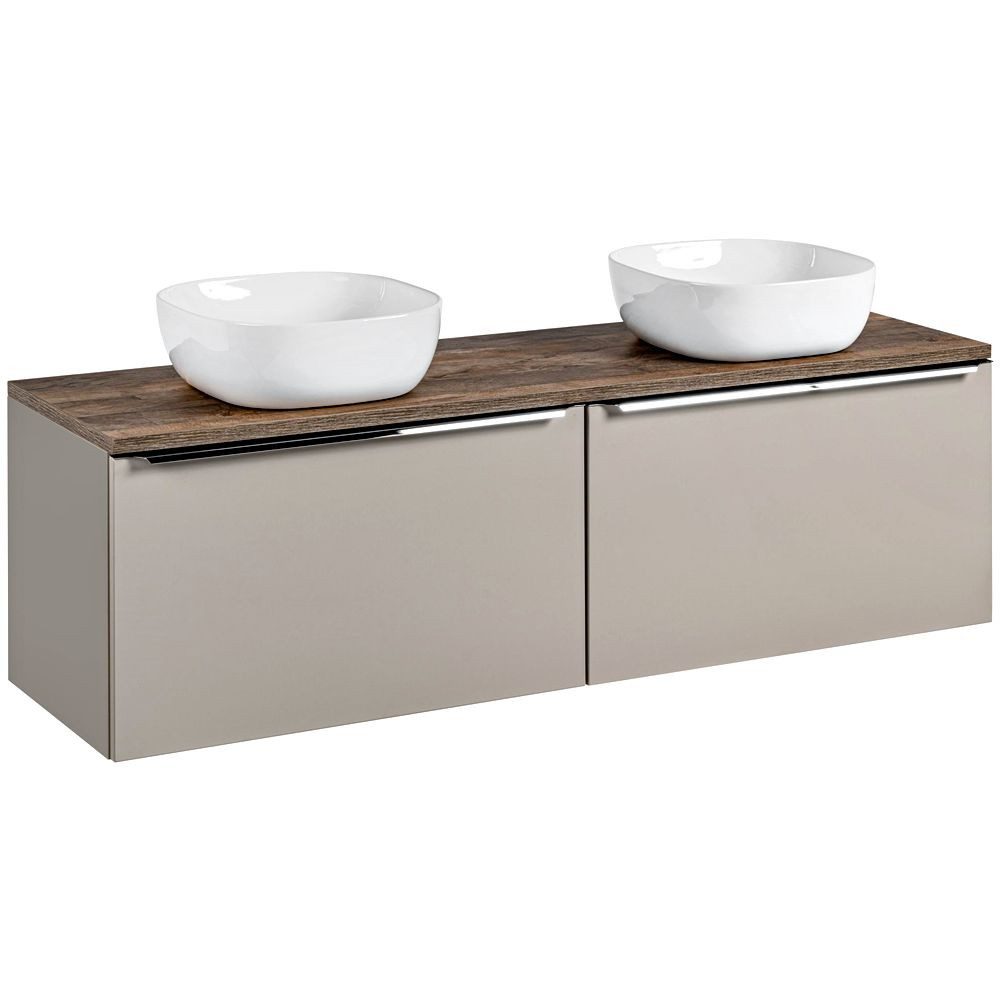 Lomadox Waschtisch PUEBLA-56-TAUPE, Vintage Eiche 2 günstig online kaufen