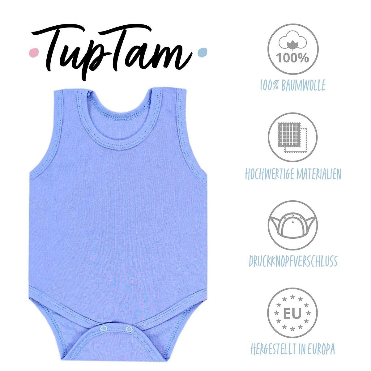 TupTam Body Jungen 10 in Unifarben 5er Pack Baby TupTam Achselbody Farbenmix