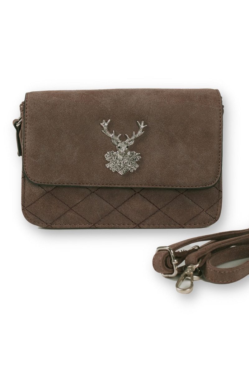 CASSANDRA Handtasche Trachtentasche - FINJA - taubenblau, braun