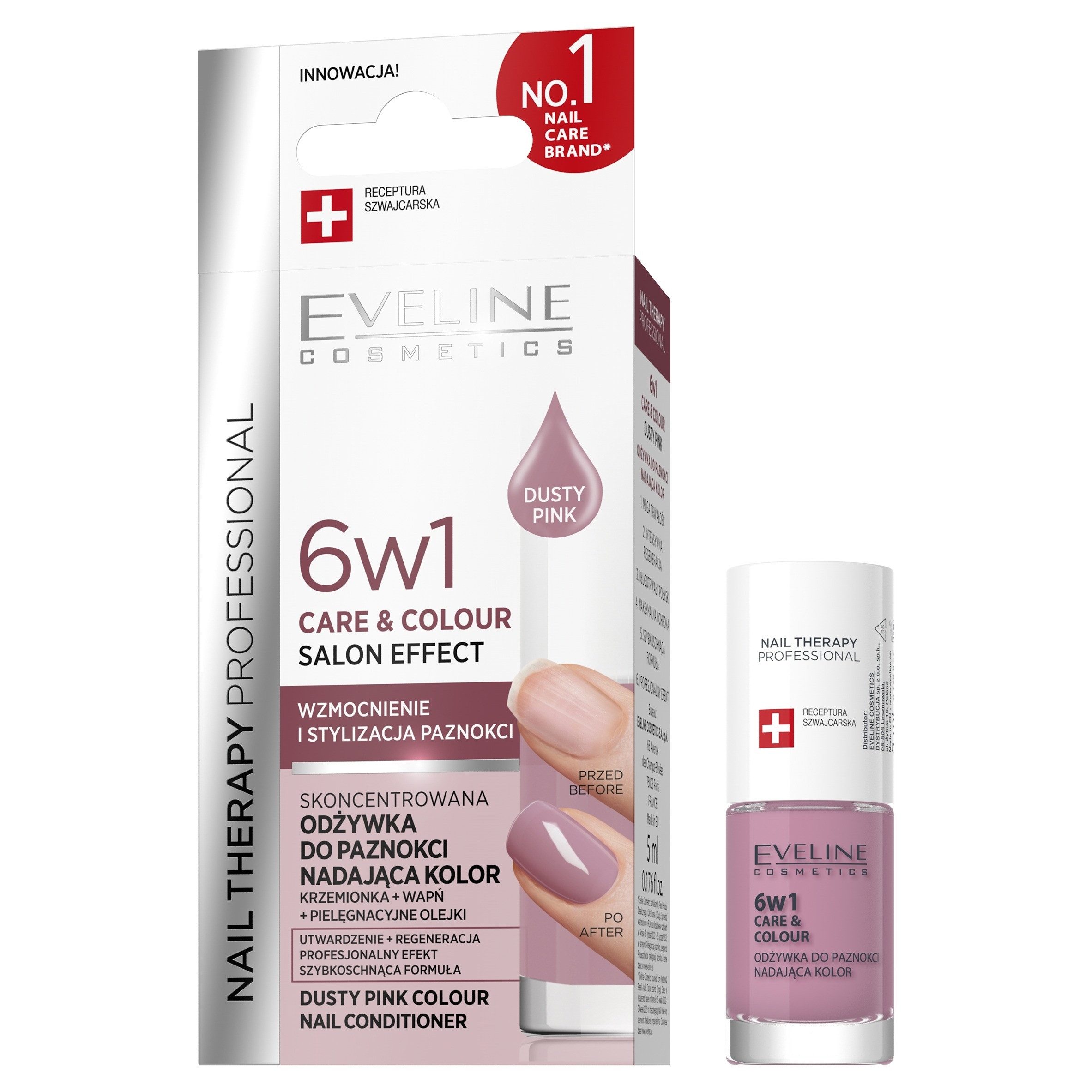 Eveline Cosmetics Nagel-Intensivkur Nail Therapy 6in1 Pflege- und Farbkonzentrat für Nägel