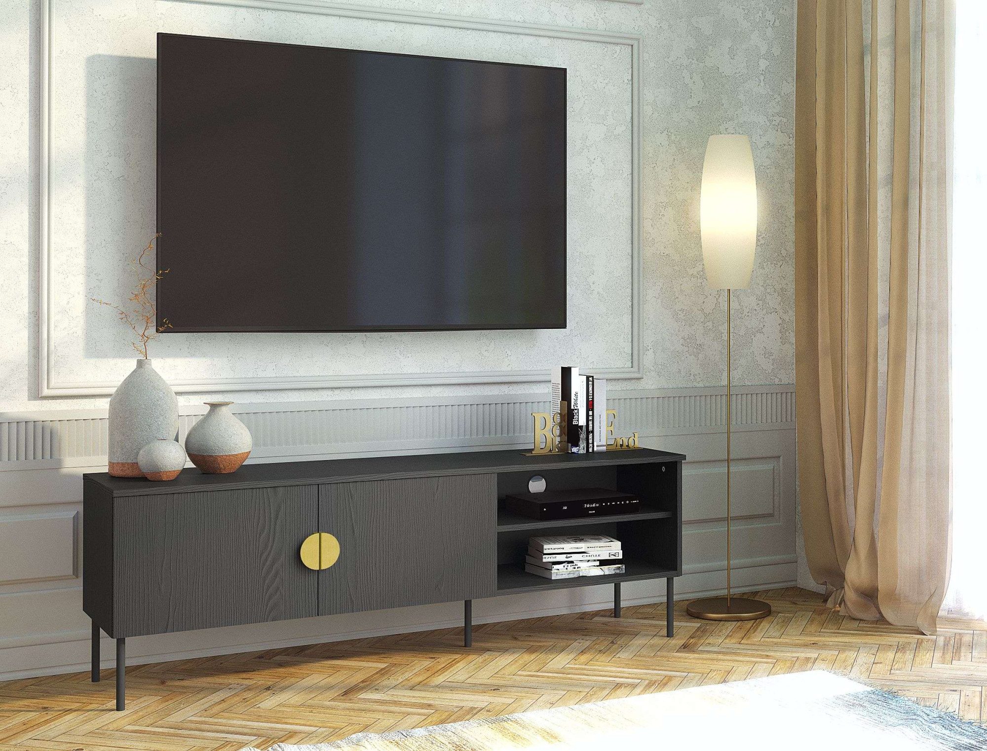Lowboard BELLOT TV-Schrank mit 2 Türen, Maße B/T/H: 160/40/53,6 cm